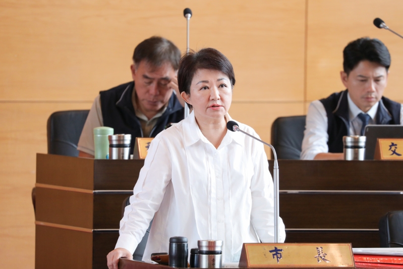 台中市长卢秀燕。 台中市长卢秀燕。