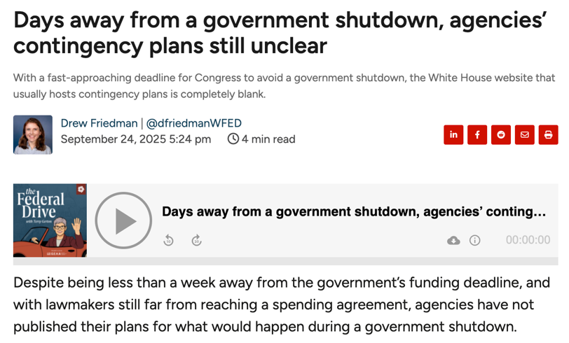 专门聚焦报道联邦政府管理与政策的美国媒体Federal News Network报道 专门聚焦报道联邦政府管理与政策的美国媒体Federal News Network报道