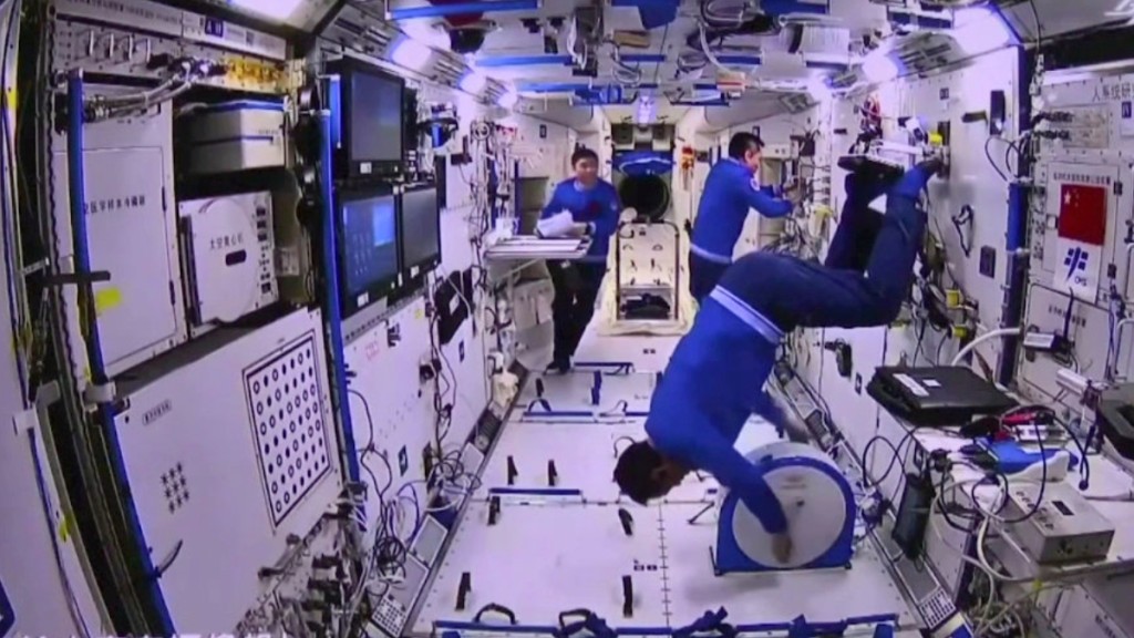 图为天宫空间站 图为天宫空间站