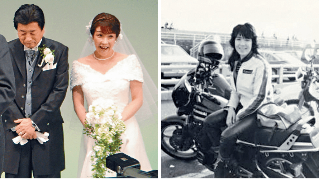 高市2004年与山本拓结婚,年少时喜骑重型电单车。 高市2004年与山本拓结婚,年少时喜骑重型电单车。