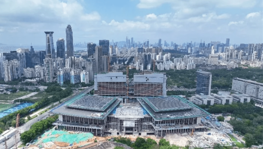 香蜜湖国际会议中心施工现场 香蜜湖国际会议中心施工现场