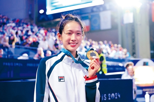 江旻憓在巴黎奥运历史性夺金后退役。 江旻憓在巴黎奥运历史性夺金后退役。