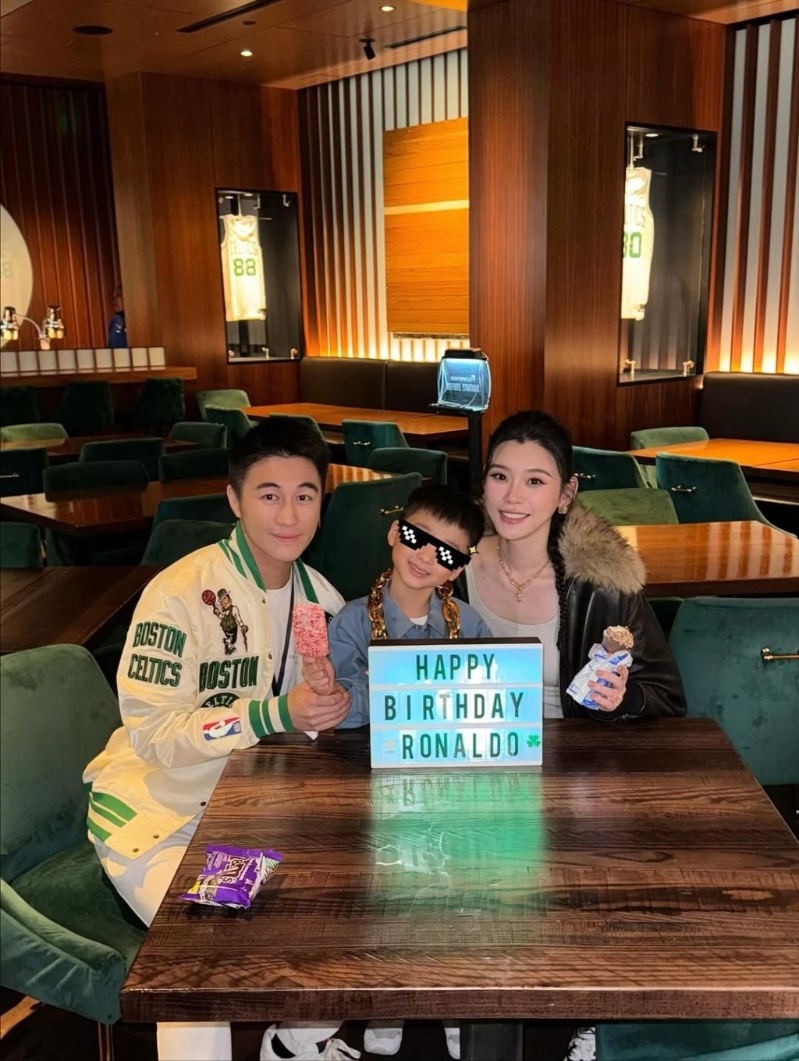 何猷君奚梦瑶为儿子何广燊庆祝6岁生日。 何猷君奚梦瑶为儿子何广燊庆祝6岁生日。