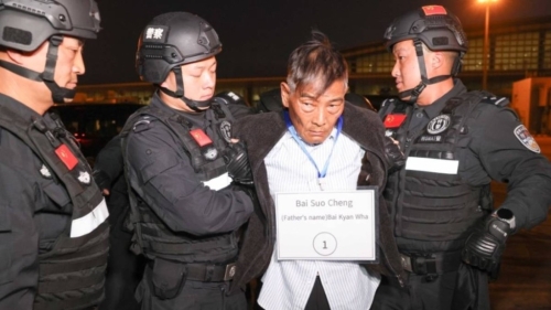 白所成落网后被押回中国。 白所成落网后被押回中国。