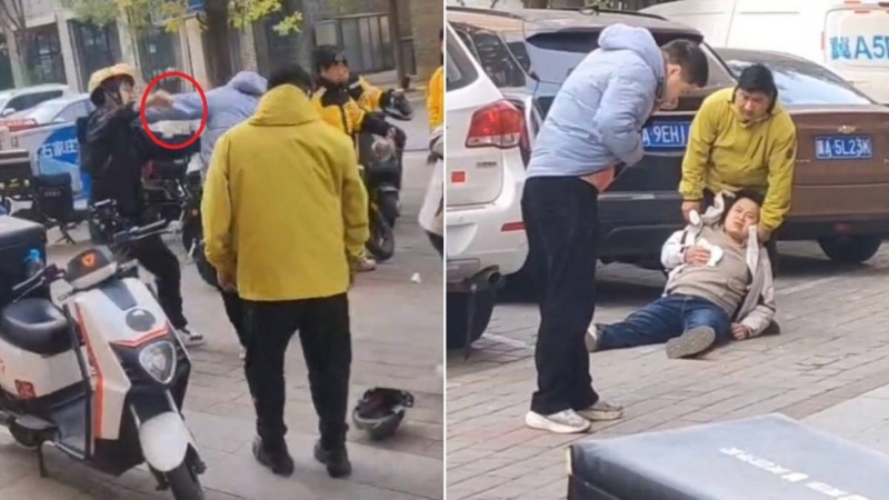 石家庄有外卖车手疑被扣8成配送费,持刀刺伤正副站长。 石家庄有外卖车手疑被扣8成配送费,持刀刺伤正副站长。