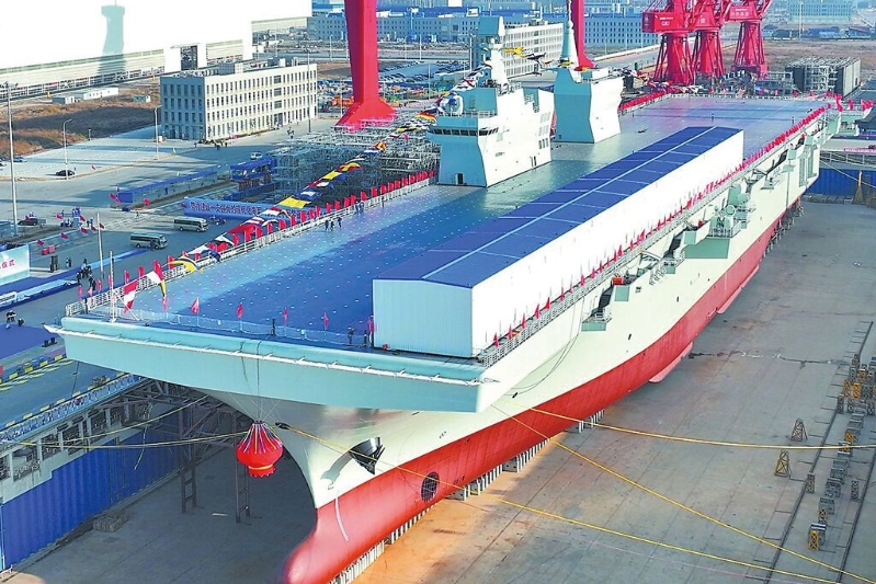 大陆自主研制建造的076两栖攻击舰在上海沪东造船厂下水,命名为“四川舰”,舷号51 大陆自主研制建造的076两栖攻击舰在上海沪东造船厂下水,命名为“四川舰”,舷号51