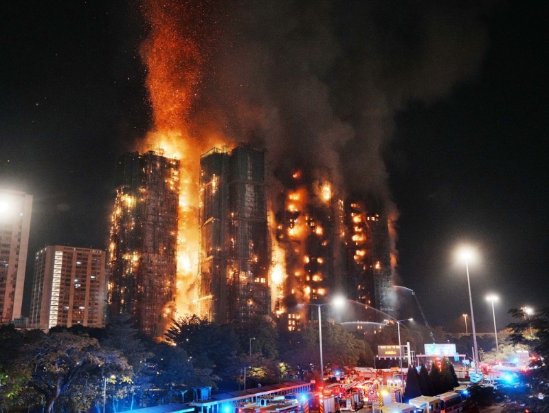 宏福苑五级火导致严重伤亡。 宏福苑五级火导致严重伤亡。