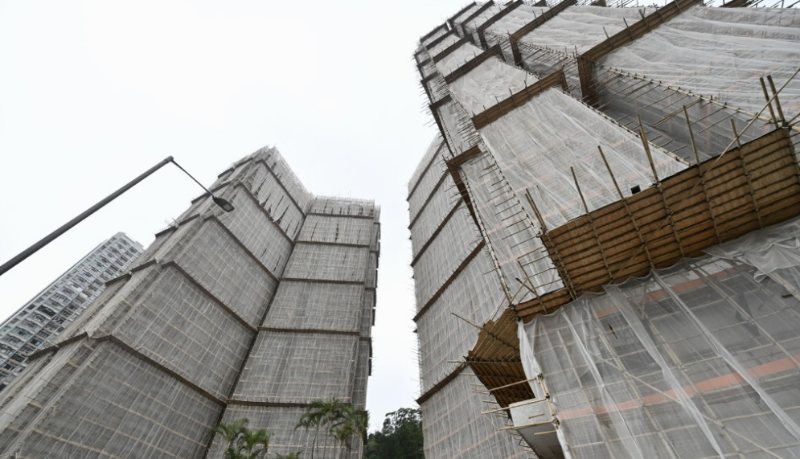 柴湾峰华邨。 柴湾峰华邨。