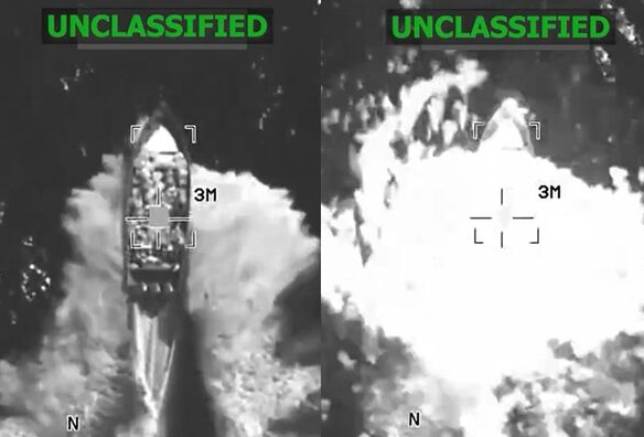 美军南方司令部在东太平洋国际水域对一艘涉嫌载运毒品的船隻发动攻击,造成船上4名男子死亡 美军南方司令部在东太平洋国际水域对一艘涉嫌载运毒品的船隻发动攻击,造成船上4名男子死亡