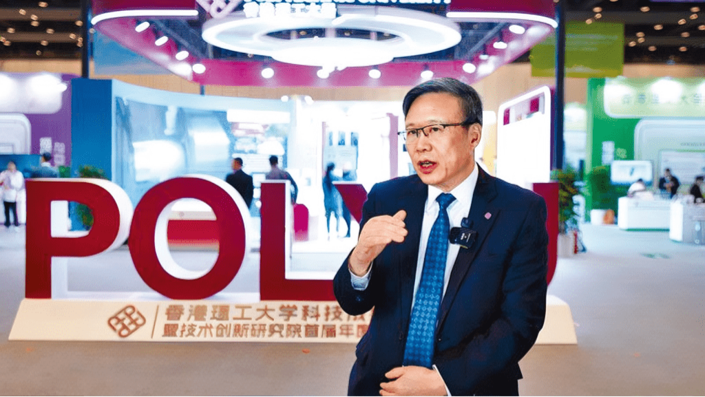 香港理工大学校长滕锦光教授积极拓展内地科研版图。 香港理工大学校长滕锦光教授积极拓展内地科研版图。