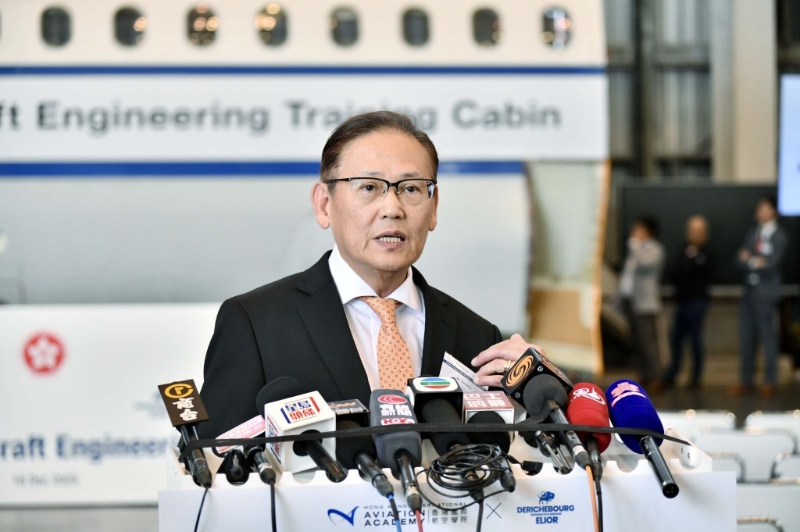 香港国际航空学院校长李天柱。 香港国际航空学院校长李天柱。