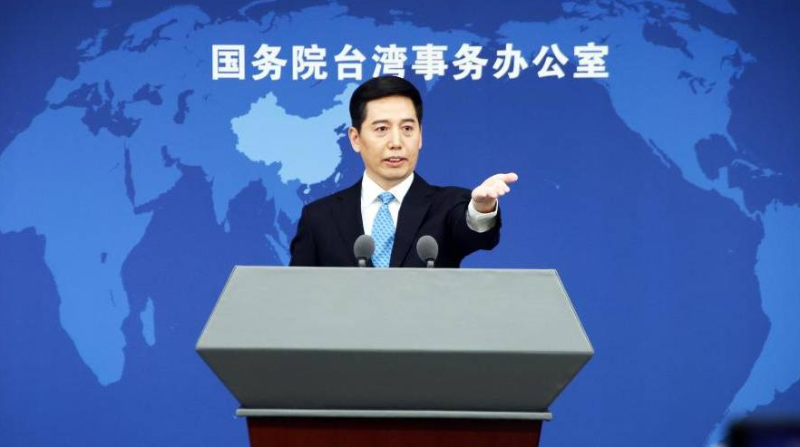 国台办发言人彭庆恩。 国台办发言人彭庆恩。