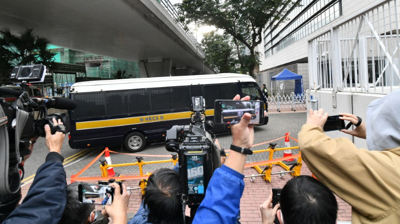 黎智英、张剑虹、陈沛敏等12名被告一连4日进行求情 黎智英、张剑虹、陈沛敏等12名被告一连4日进行求情