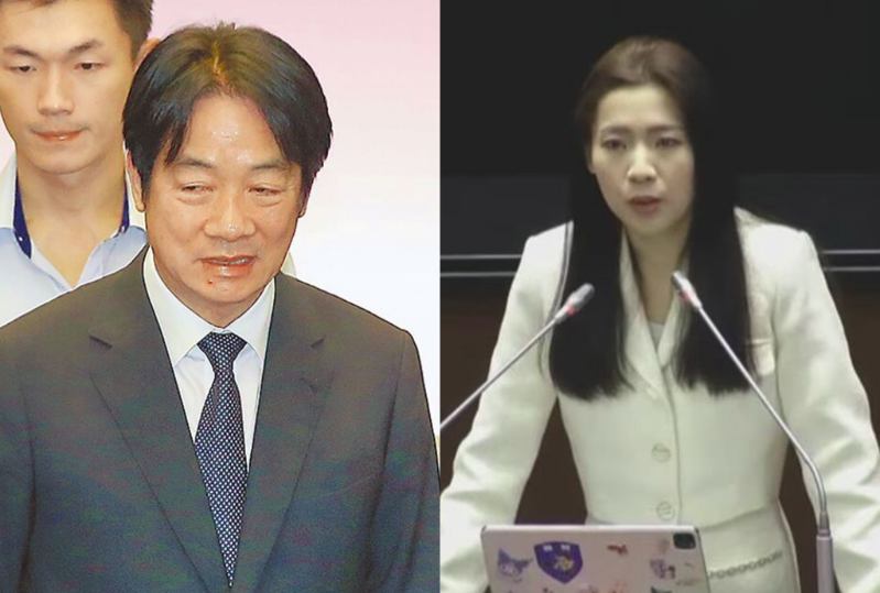 賴清德(左)曾說到立院報告是總統義務,如今卻拒赴國會,徐巧芯(右)直批賴皮。(合成圖/資料照、取自國會頻道)