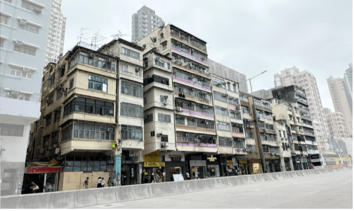 项目内大部分楼宇的楼龄已近60,甚至有高达70年的楼宇及一幢战前建筑。 项目内大部分楼宇的楼龄已近60,甚至有高达70年的楼宇及一幢战前建筑。