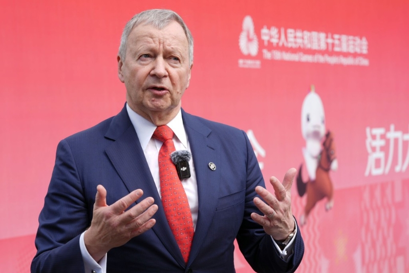 香港赛马会行政总裁应家柏。 香港赛马会行政总裁应家柏。