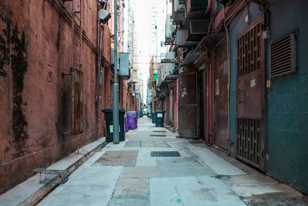 九龙城谭公道28-50号后巷改善后。 九龙城谭公道28-50号后巷改善后。