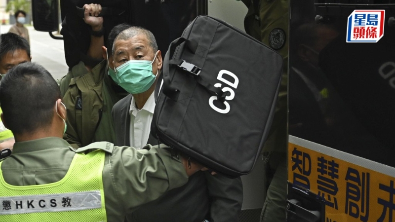 黎智英下周一接受判刑。 黎智英下周一接受判刑。