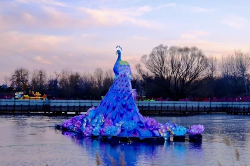 受沙尘暴影响,圆明园的春节灯会暂停。 受沙尘暴影响,圆明园的春节灯会暂停。