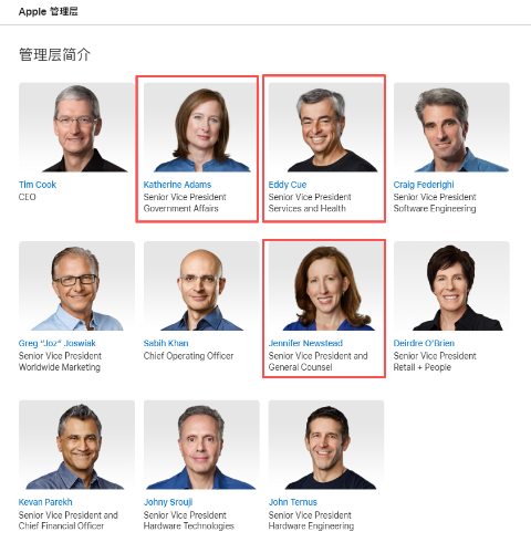 苹果高层 苹果高层