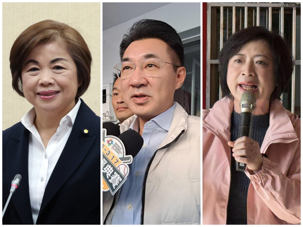 左起为杨琼璎、江启臣、何欣纯 左起为杨琼璎、江启臣、何欣纯