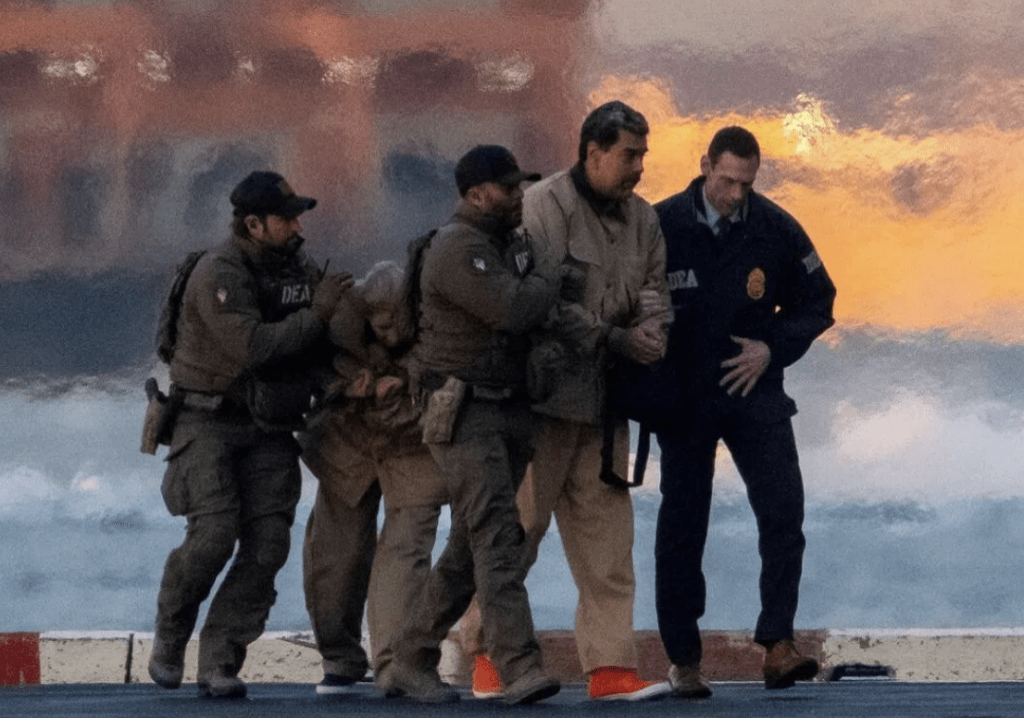 委内瑞拉领导人马杜罗一月份时被美军强行带到美国受审。 委内瑞拉领导人马杜罗一月份时被美军强行带到美国受审。