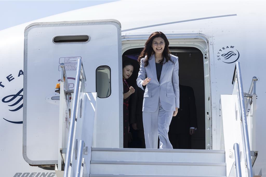 国民党主席郑丽文。 国民党主席郑丽文。