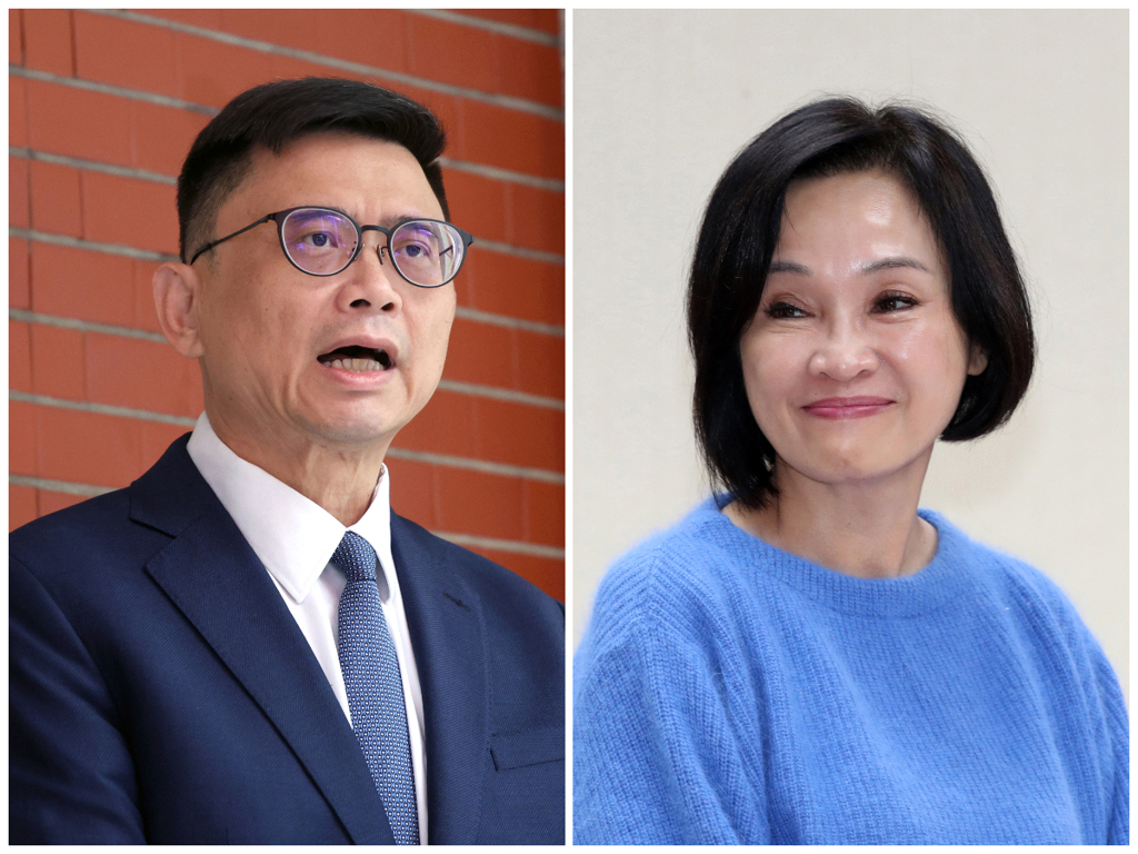 高雄市长选战,由民进党赖瑞隆(左)对决国民党柯志恩(右)。( 高雄市长选战,由民进党赖瑞隆(左)对决国民党柯志恩(右)。(