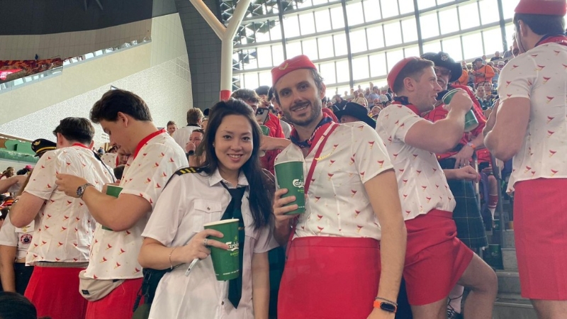 不少球迷精心打扮入场 不少球迷精心打扮入场