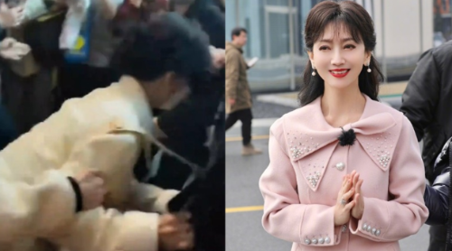 赵雅芝惨遭推撞向前扑画面曝光 赵雅芝惨遭推撞向前扑画面曝光