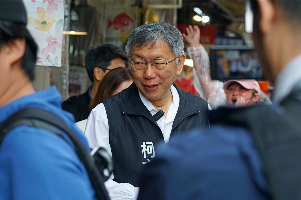 民众党创党主席柯文哲。 民众党创党主席柯文哲。