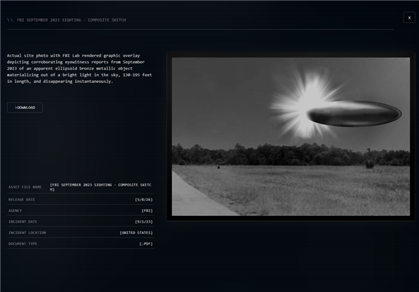 重磅!美国公布首批UFO相关政府文件 NASA登月神秘照片曝光