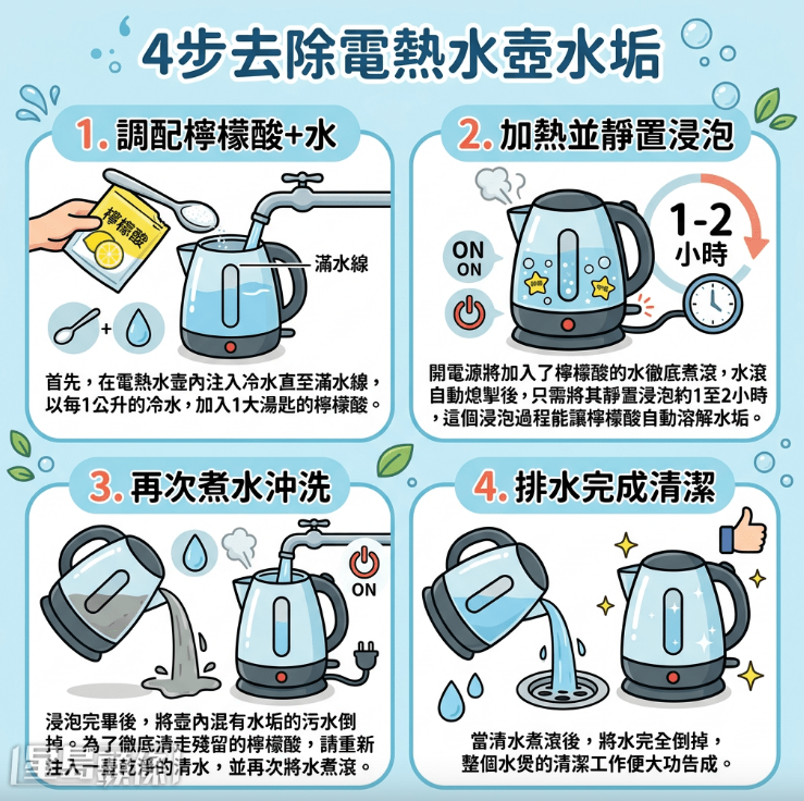 就能让满布陈年水垢的电热水壶瞬间焕然一新 就能让满布陈年水垢的电热水壶瞬间焕然一新