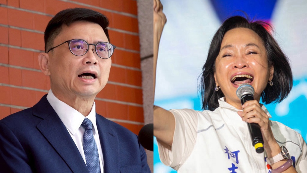 民进党高雄市长参选人赖瑞隆(左)、国民党参选人柯志恩(右) 民进党高雄市长参选人赖瑞隆(左)、国民党参选人柯志恩(右)