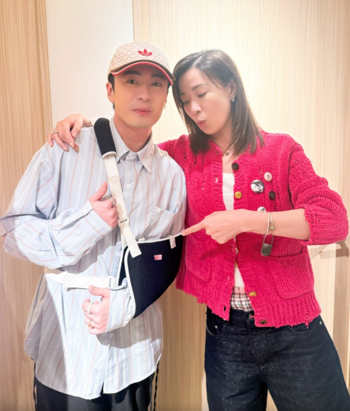 朱乐洺分享带伤赴会。 朱乐洺分享带伤赴会。