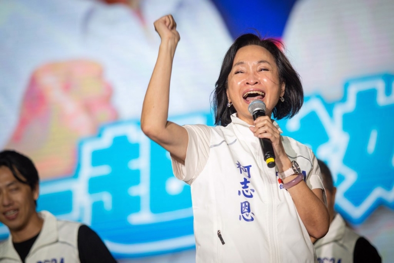 高雄市长参选人柯志恩。 高雄市长参选人柯志恩。