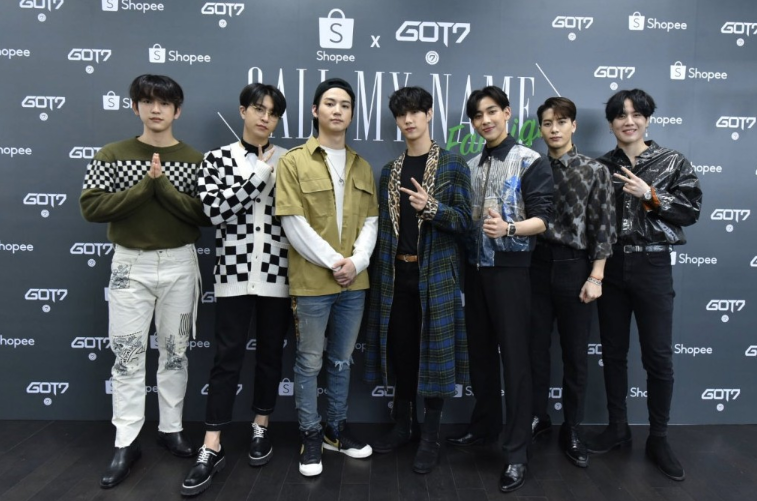 王嘉尔(右二)以组合GOT7成员身份于韩国出道。 王嘉尔(右二)以组合GOT7成员身份于韩国出道。
